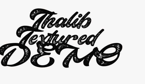 Thalib Textured DEMO Font