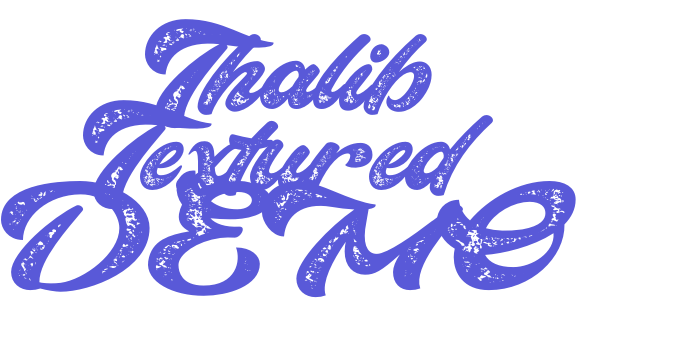 Thalib Textured DEMO Font Download