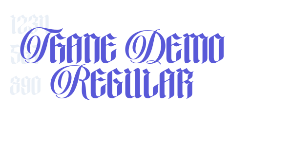 Thane Demo Regular font free