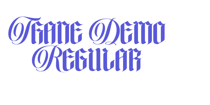 Thane Demo Regular Font