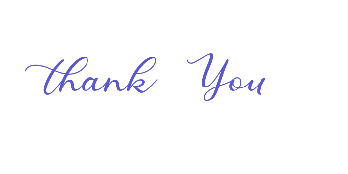 Thank You Font Download