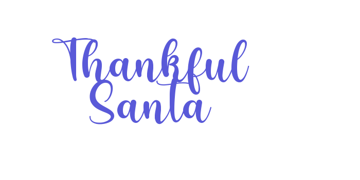 Thankful Santa Font Download