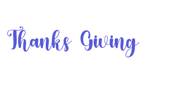 Thanks Giving Font