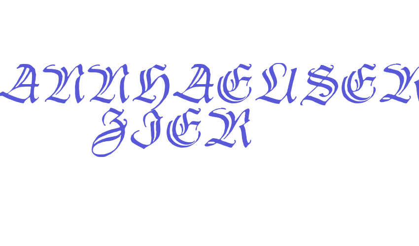 Thannhaeuser Zier Font