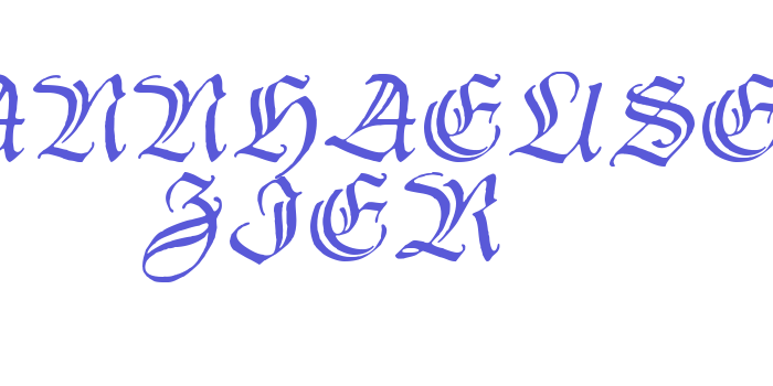 Thannhaeuser Zier Font