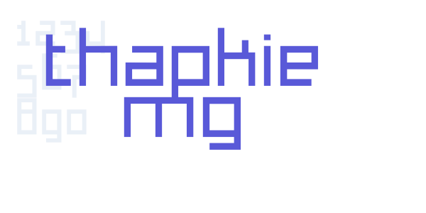 Thapkie MG font