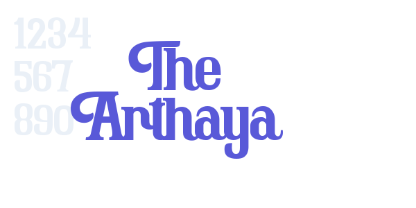 The Arthaya font free