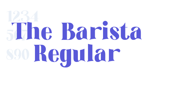 The Barista Regular font