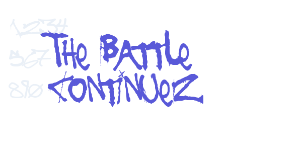 The Battle Continuez font free