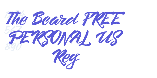 The Beard FREE PERSONAL US Reg font free