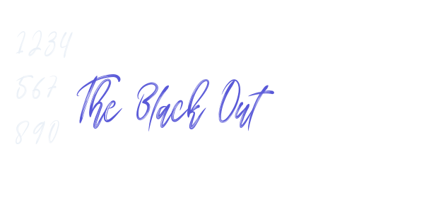 The Black Out font free