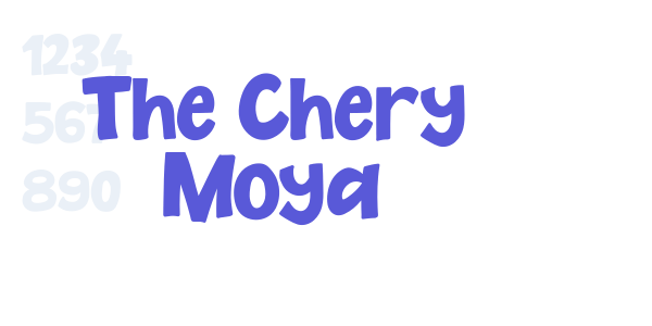 The Chery Moya font