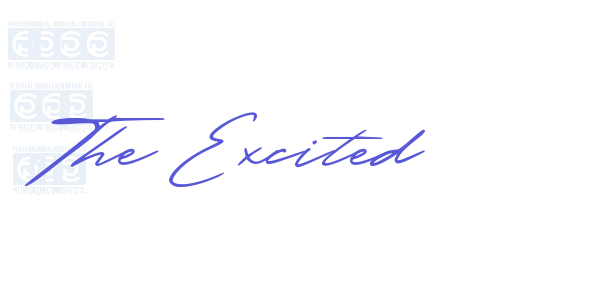 The Excited font free