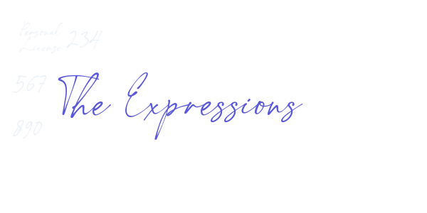 The Expressions font free