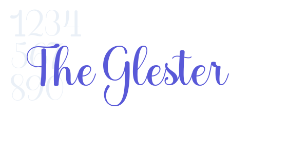 The Glester font