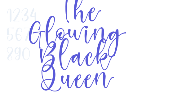 The Glowing Black Queen font free