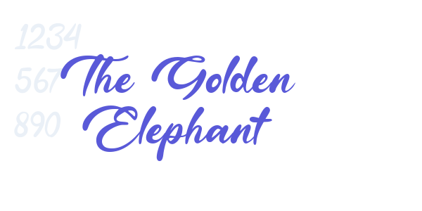 The Golden Elephant font free