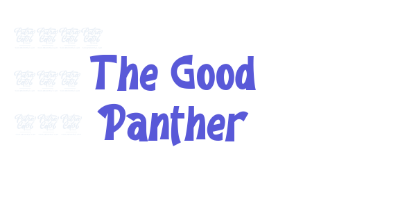 The Good Panther font free