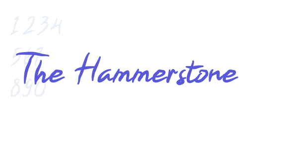 The Hammerstone font free