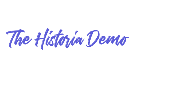 The Historia Demo font free