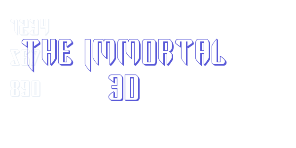 The Immortal 3D font free