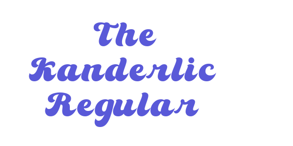 The Kanderlic Regular font free