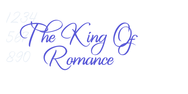 The King Of Romance font