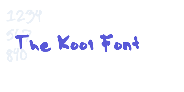 The Kool Font font