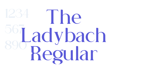 The Ladybach Regular font free