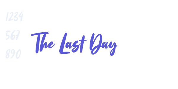 The Last Day font free