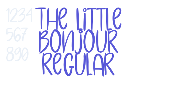 The Little Bonjour Regular font