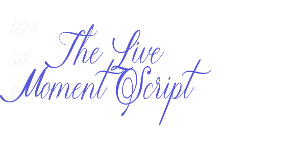 The Live Moment Script font free