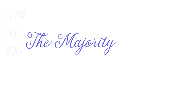 The Majority font free