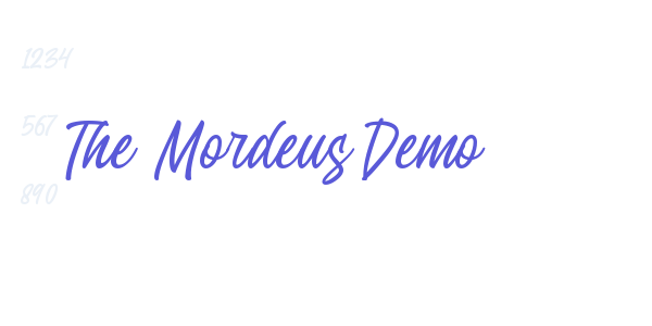 The Mordeus Demo font