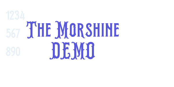 The Morshine DEMO font free