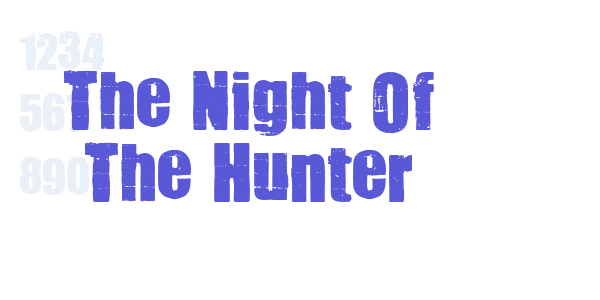 The Night Of The Hunter font free