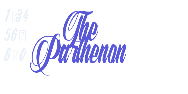 The Parthenon font free