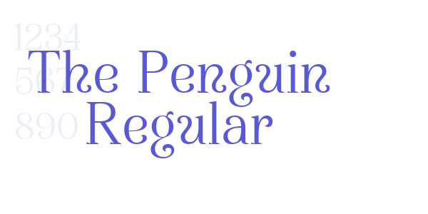 The Penguin Regular font