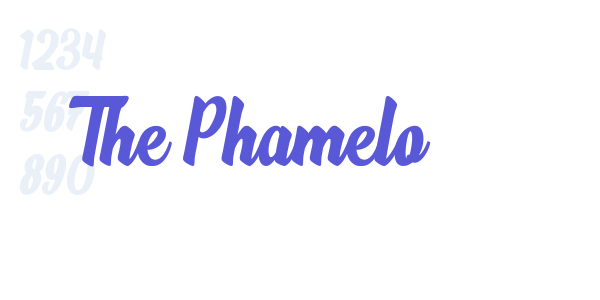 The Phamelo font free