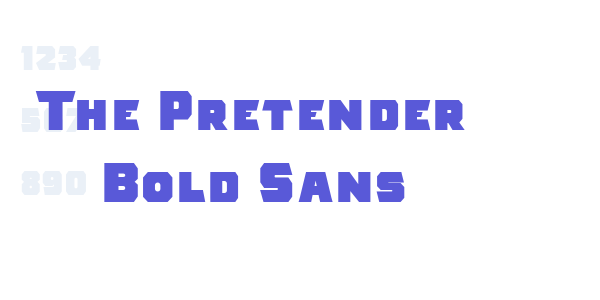 The Pretender Bold Sans font free