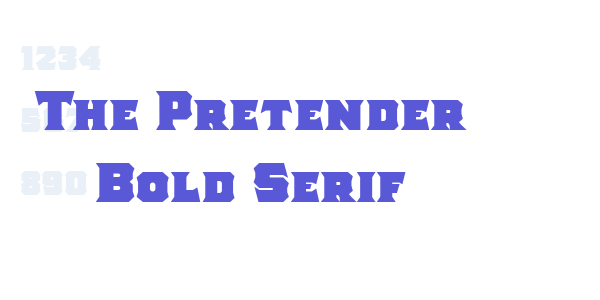 The Pretender Bold Serif font free