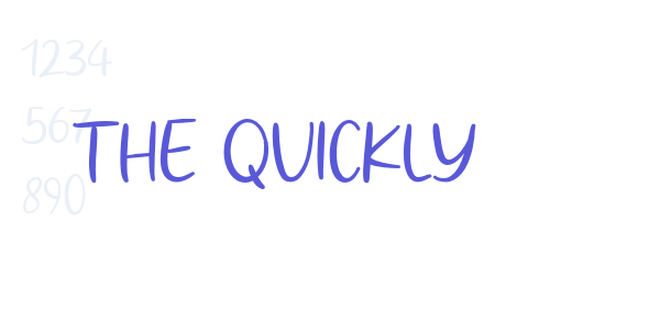 The Quickly font