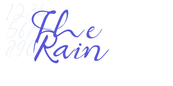 The Rain font free