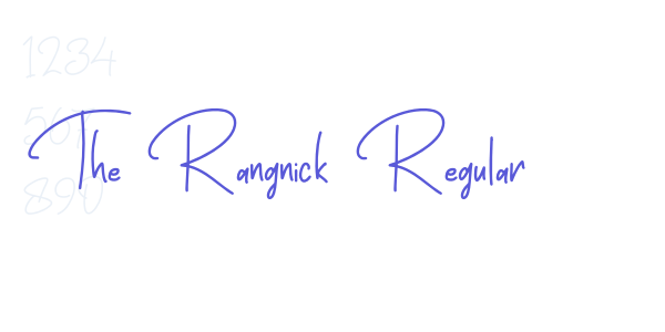 The Rangnick Regular font free