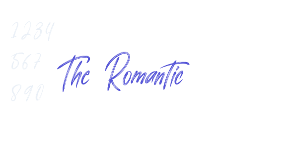 The Romantic font free