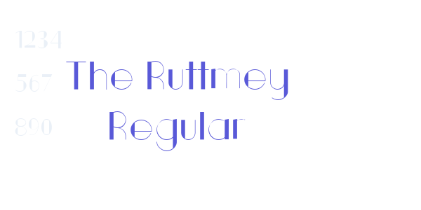 The Ruttmey Regular font