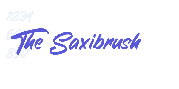 The Saxibrush font free