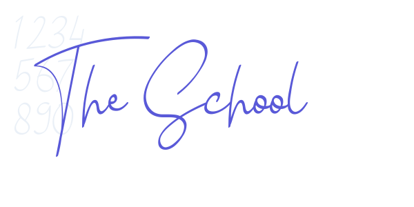 The School font free