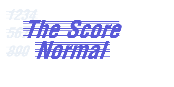 The Score Normal font