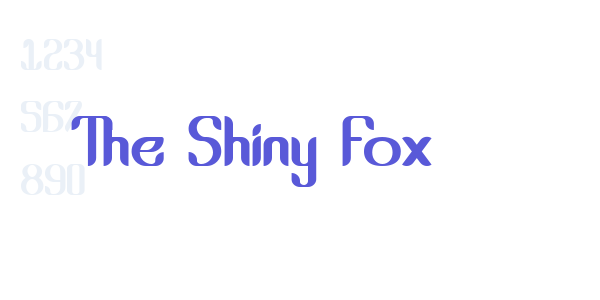 The Shiny Fox font free